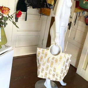 Gold Pineapple tote